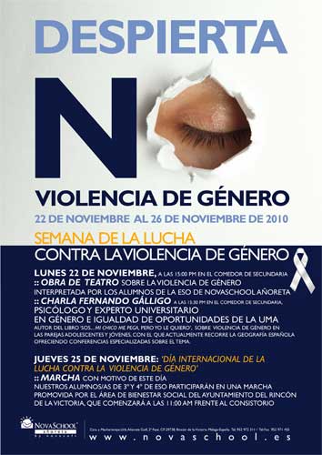 Semana contra la Violencia de Género en el colegio Novaschool Añoreta.