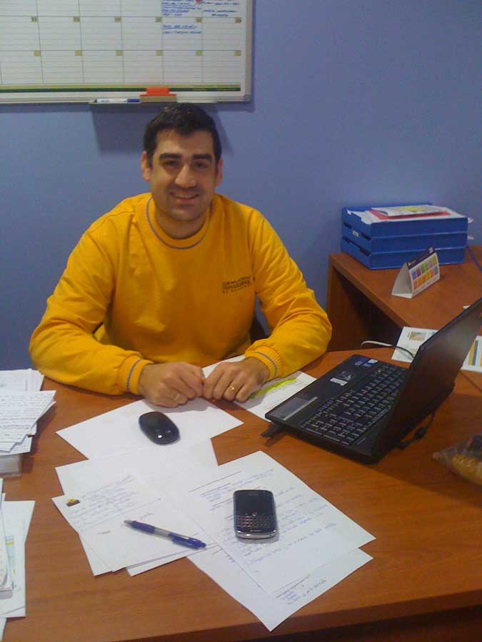 Patricio Quintana entrenador del Club Baloncesto Novaschool